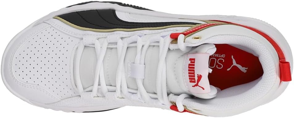 PUMA Kids Boys Rebound Future Evo Lace Up Sneakers Shoes Casual (White , 3.5 UK )