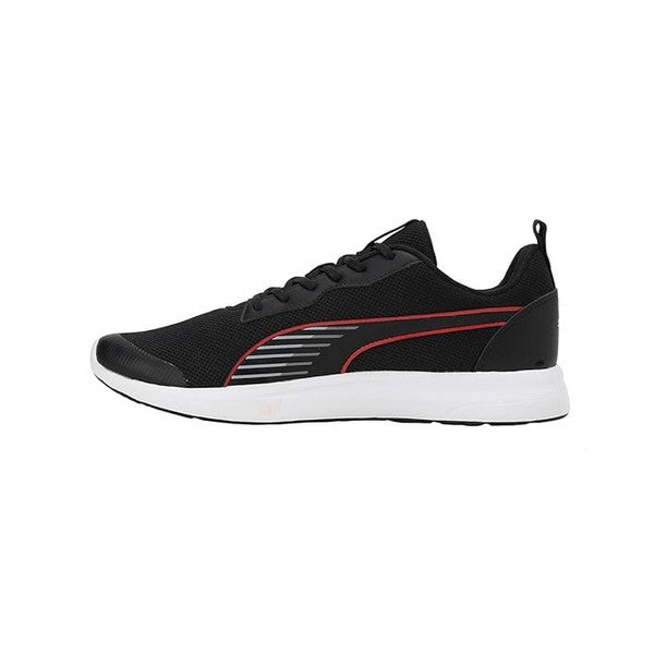 Puma Mens Rideric Black-White-Burnt Red Sneaker - 6 UK