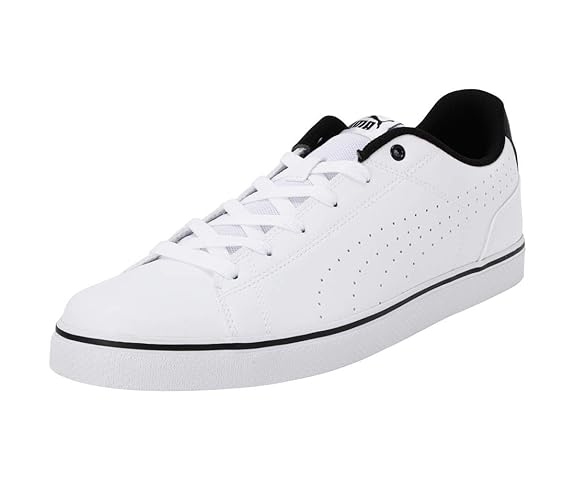 Puma Unisex-Adult Court Point Vulc Perf V2 Sneaker ( White , 3.5 )