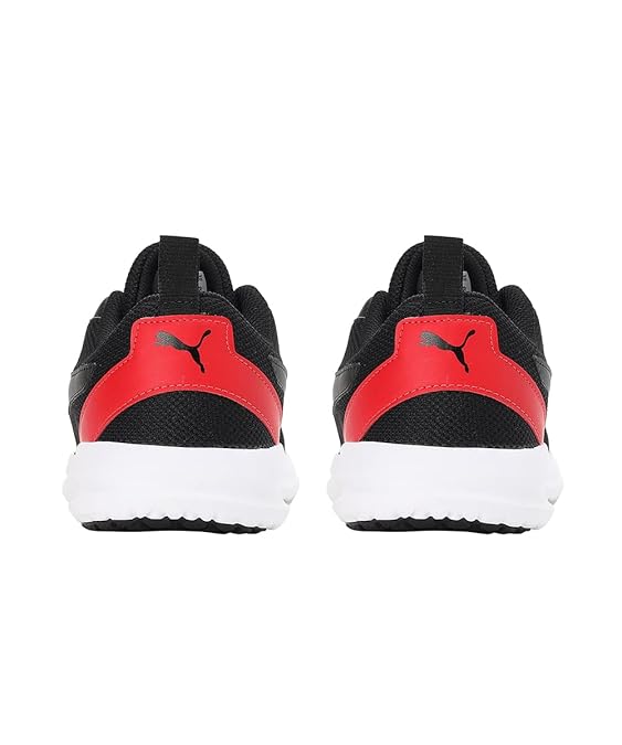 Puma Men Zelus Sneaker ( Black-High Risk Red-White , 7 )