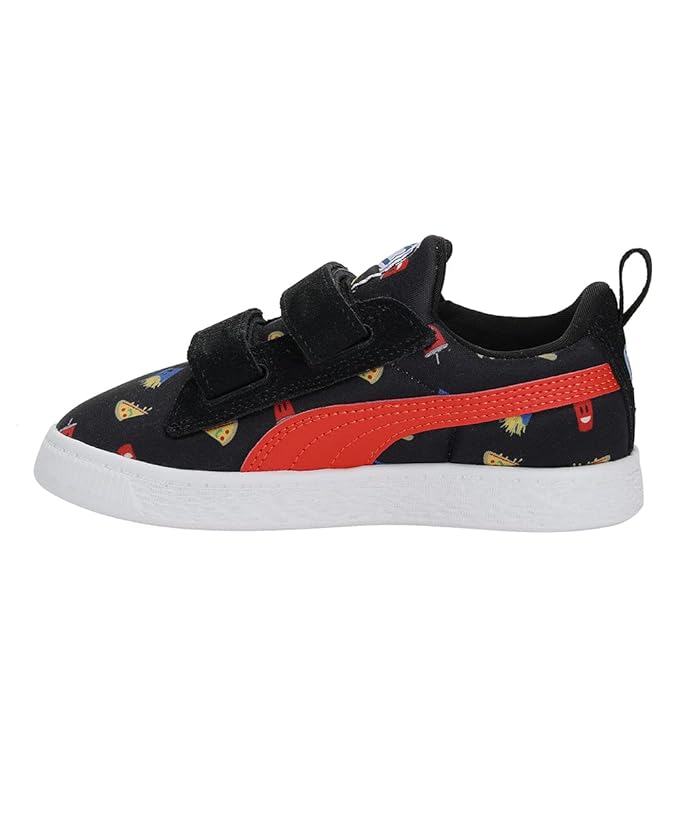 PUMA Kid-Unisex Suede Light-Flex Foodies V PS Closed Shoe (Black , 12 UK )