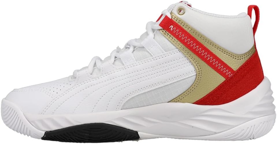 PUMA Kids Boys Rebound Future Evo Lace Up Sneakers Shoes Casual (White , 3.5 UK )
