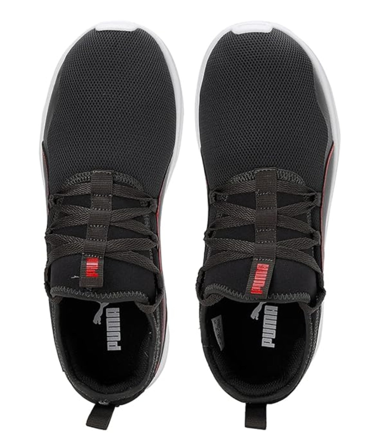 Puma Mens Manor V2, Dark Shadow-High Risk Red-White, Sneaker (39386001)