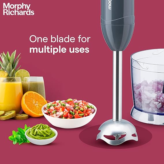 Morphy Richards Pronto Plus Hand Blender 300W, Grey