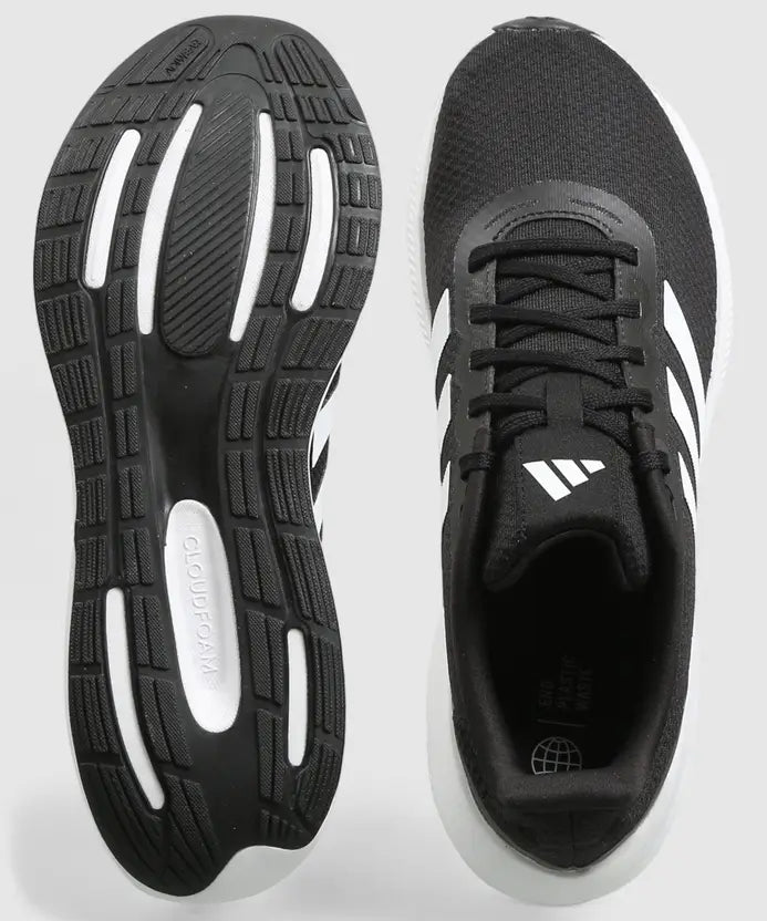 ADIDAS MENS RUNFALCON 3.0 CBLACK/FTWWHT/CBLACK SNEAKER 9 UK (HQ3790)