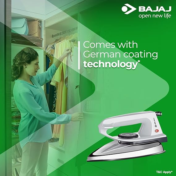 Bajaj DX 2 600-Watt Light Weight Dry Iron Grey