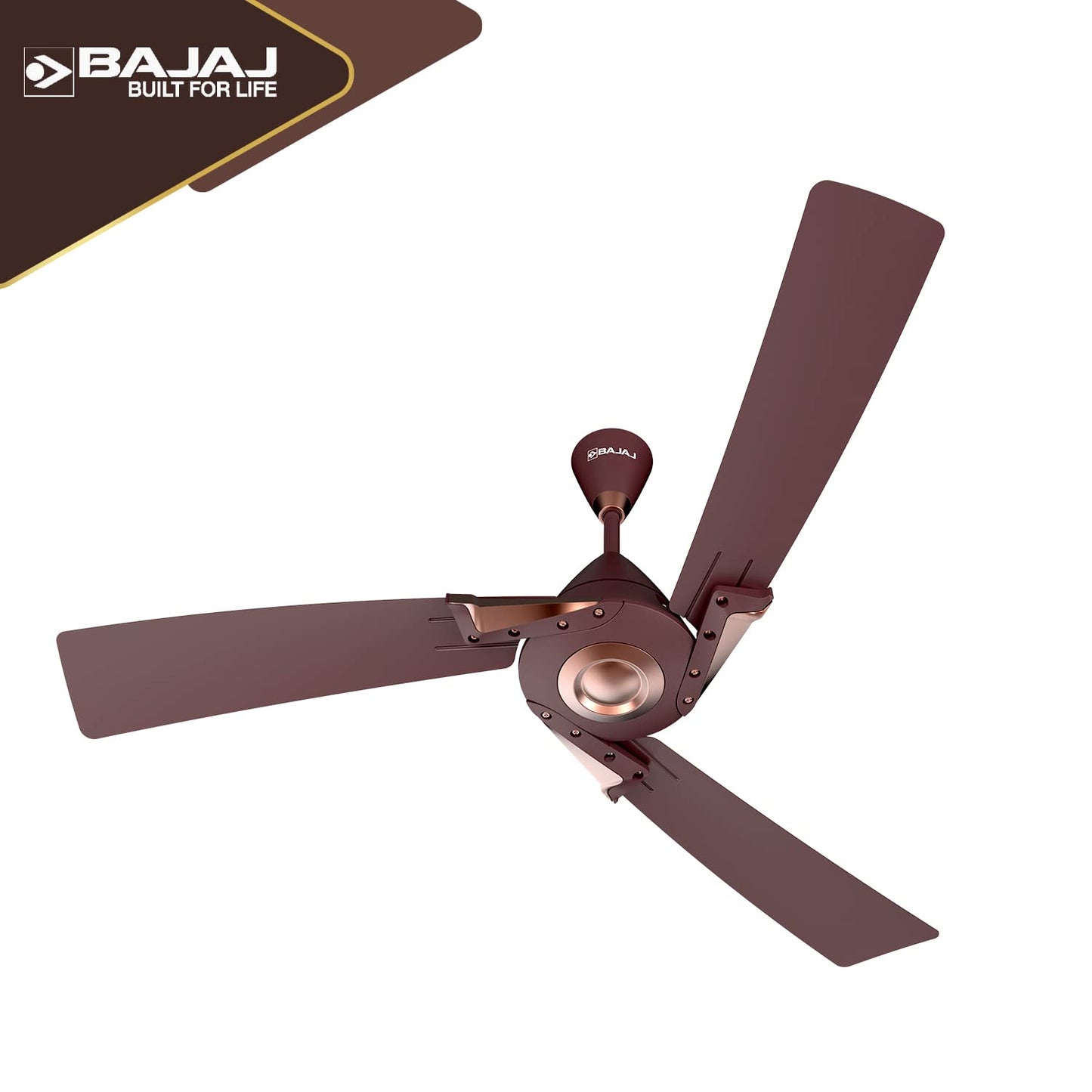 BAJAJ EURO PRIME EE 1200MM WALNUT & COPPER CEILING FAN