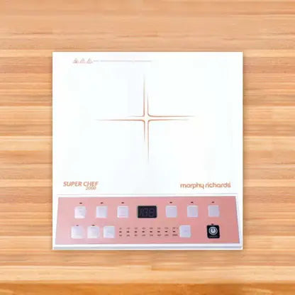 Morphy Richards 2000 W Induction Cooktop Push Button  (White, Richards Super Chef 2000)