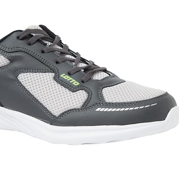 Lotto MEN GLIDE RUNNING SHOES (GREY/BLACK) UK-9