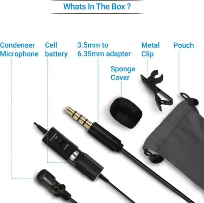Flipkart SmartBuy Omnidirectional Lavalier Condenser Microphone