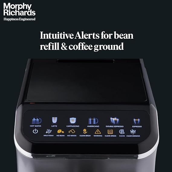 MORPHY RICHARDS CAFE ARTISAN COFFEE MAKER 1350W CHROME SILVER