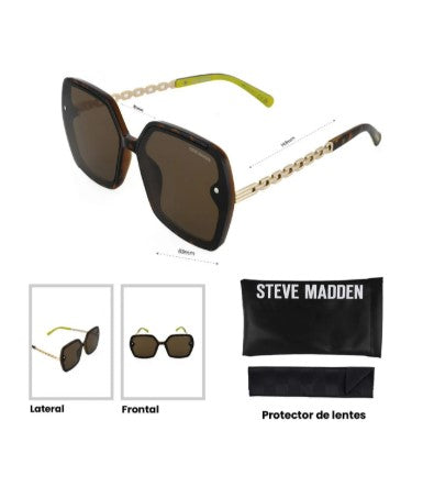 Steve Madden Women Oversized Sunglasses with UV Protected Lens X17014