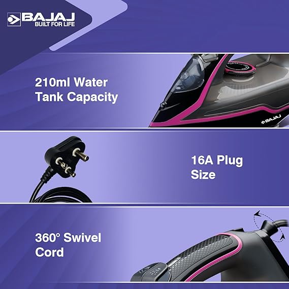 Bajaj MX-35N 2000W Steam Iron With Steam Burst