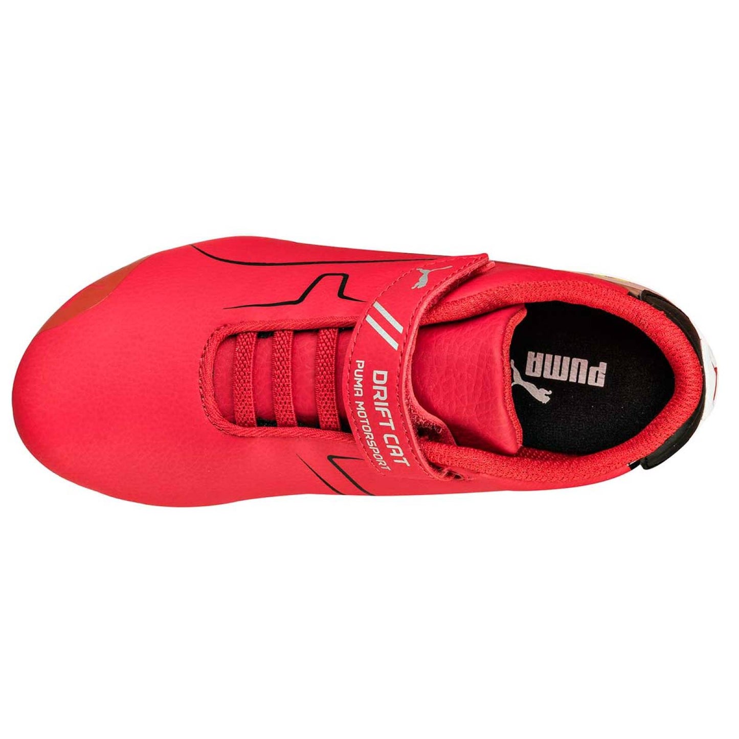Puma Unisex-Kids' SF Drift Cat 8 V PS Sneaker( Rosso corsa Puma Black , 2 UK )