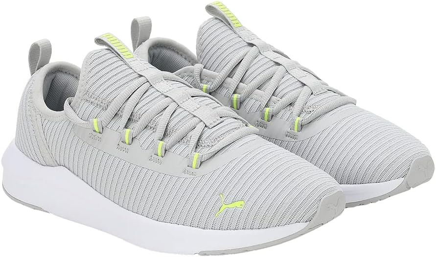 PUMA Softride Finesse Sport womens Running Shoe (Harbor Mist-Lime Squeeze , 4 )
