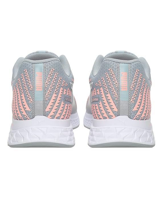 Puma Womens Speed Sutamina 2 WN's Running Shoe ( Quarry-Elektro Peach , 3 )