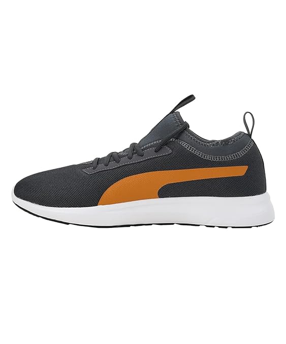 Puma Mens Grasp Sneaker ( Ebony-Vibrant Orange-Black , 11 )