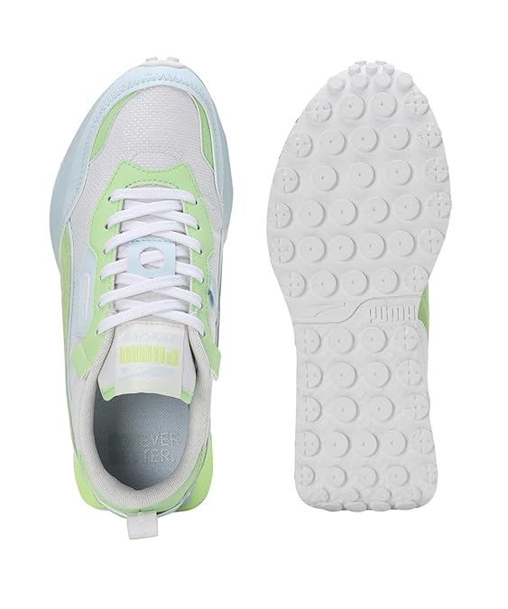 Puma Womens Rider Fv Beach Days WNS Sneaker ( White-Icy Blue , 3 UK )