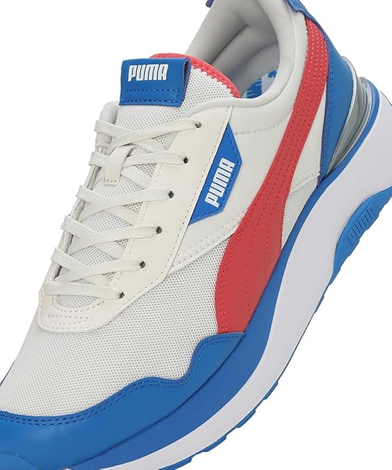 Puma Womens Cruise Rider WNS V1 Sneaker (Warm White-Electric Blush-Racing Blue , 4 UK )