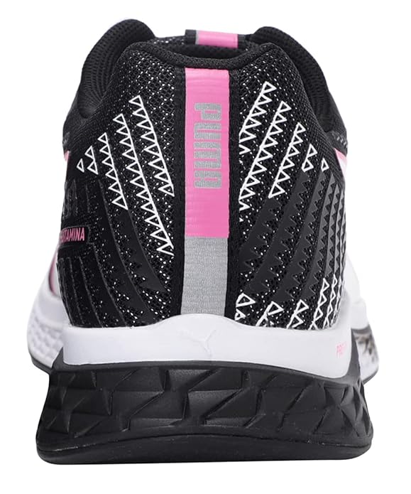 Puma Women Speed SUTAMINA 2 Running Shoe ( Black-White-Luminous Pink , 4 UK )