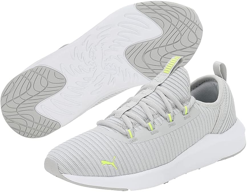 PUMA Softride Finesse Sport womens Running Shoe (Harbor Mist-Lime Squeeze , 4 )