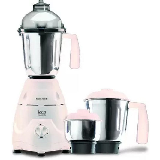 Morphy Richards Icon Essential 640016 600W Mixer Grinder (3 Jars, White)