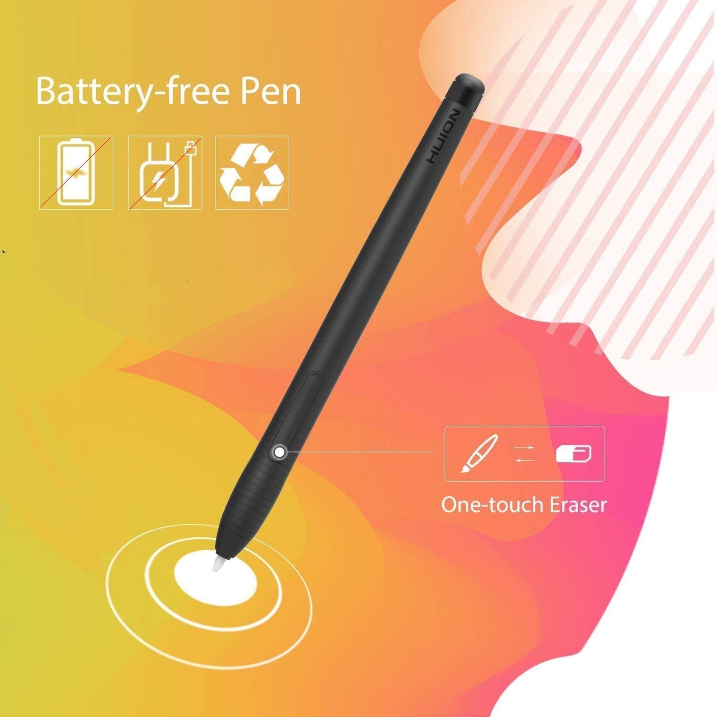 Huion Inspiroy H430P Drawing Graphics Tablet 4.8 x 3 inch Portable with 4096 Levels Pen Pressure and 4 Shortcut Keys Compatible with Windows Mac Android OS Linux