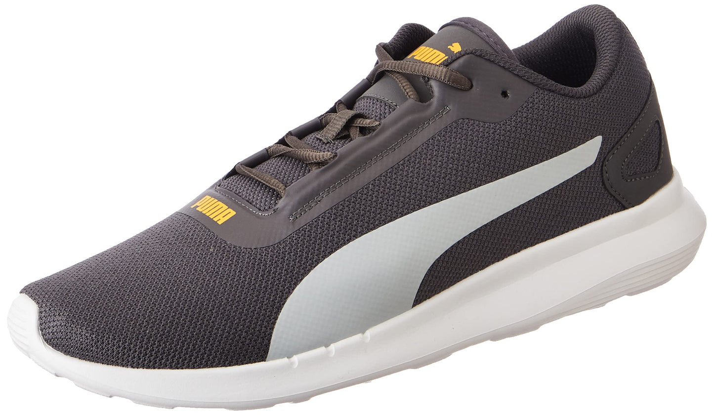 Puma Mens Volant Sneaker (Asphalt-High Rise-Tangerine, 11)