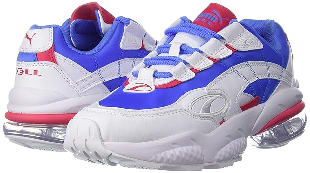 Puma Womens Cell Venom Shift 2 Women's Trainers Sneaker (Puma White-Blue Glimmer , 4 )