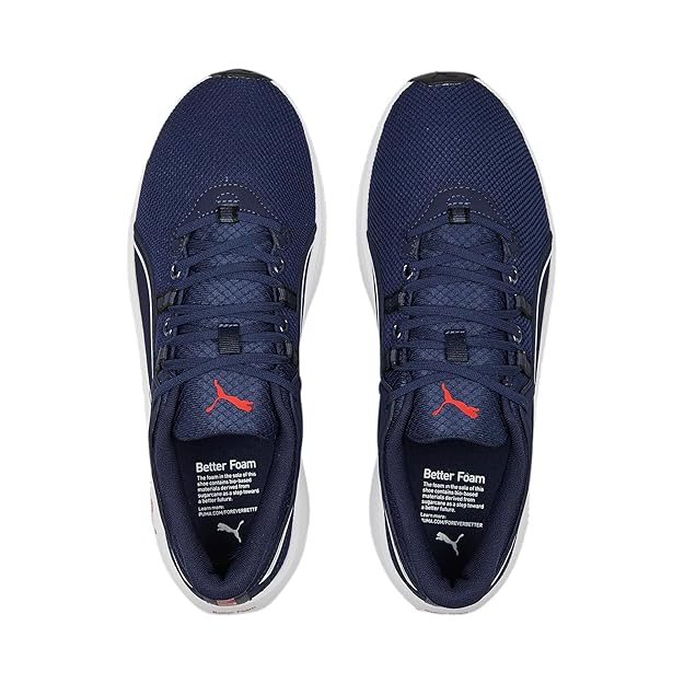 Puma Unisex Adult Better Foam Legacy Running Shoe ( Navy-White , 7 )