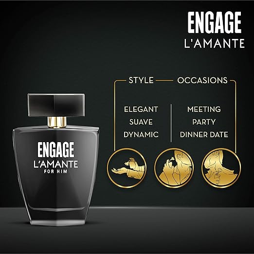 Engage L'amante Eau De Toilette for Men ( 75ml )