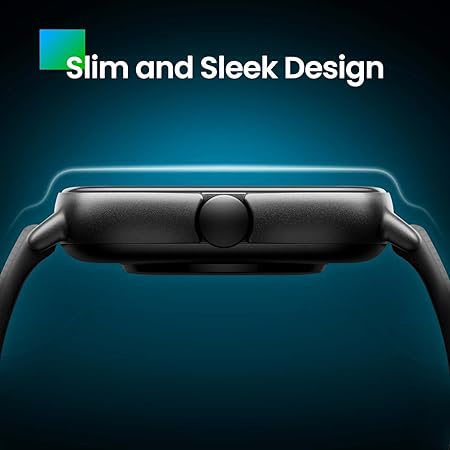 Amazfit GTS 2 (New Version) Smart Watch with Ultra HD AMOLED Display, Built-in Amazon Alexa, Built-in GPS, SpO2 & Stress Monitor, Bluetooth Phone Calls, 3GB Music Storage, 90 Sports Modes(Space Black)