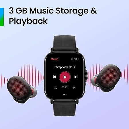 Amazfit GTS 2 (New Version) Smart Watch with Ultra HD AMOLED Display, Built-in Amazon Alexa, Built-in GPS, SpO2 & Stress Monitor, Bluetooth Phone Calls, 3GB Music Storage, 90 Sports Modes(Space Black)