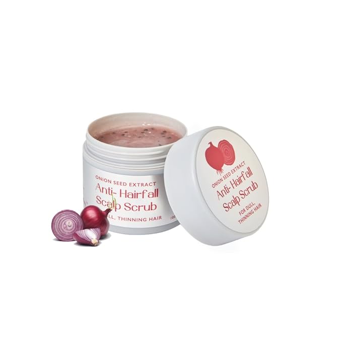 bbb Better Body Bombay Onion Seed Extract Anti-Hair fall Scalp Scrub | For Dull, Thinning Hair | Exfoliates, Nourishes & Strengthens (100g)