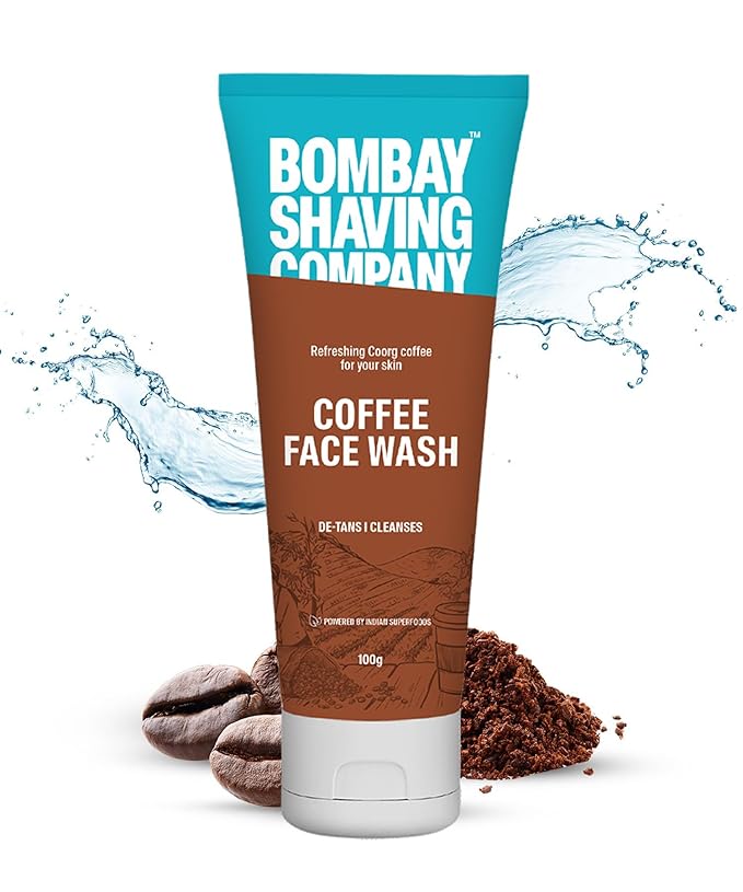 Bombay Shaving Co Coffee Face Wash for Men & Women - Deep-Cleanses, De-Tans & Blackhead Removal | Made in India (Pack of 4)