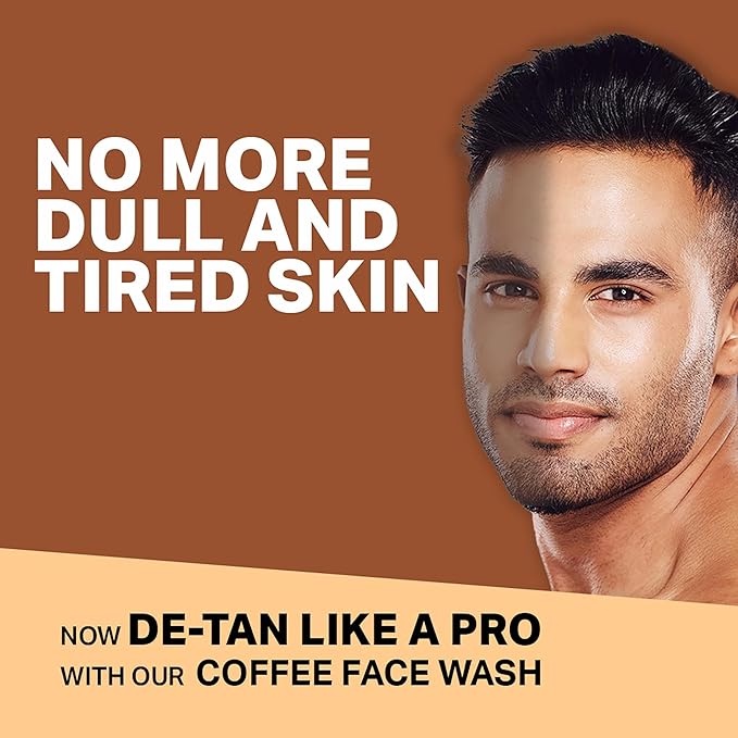 Bombay Shaving Co Coffee Face Wash for Men & Women - Deep-Cleanses, De-Tans & Blackhead Removal | Made in India (Pack of 4)