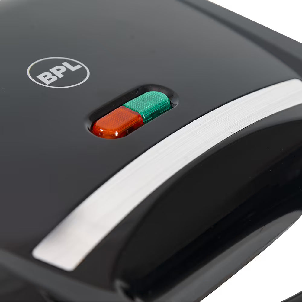 BPL PX Series 750W Grill Sandwich Maker with Thermostatic Control, Black (BSMG0022S)