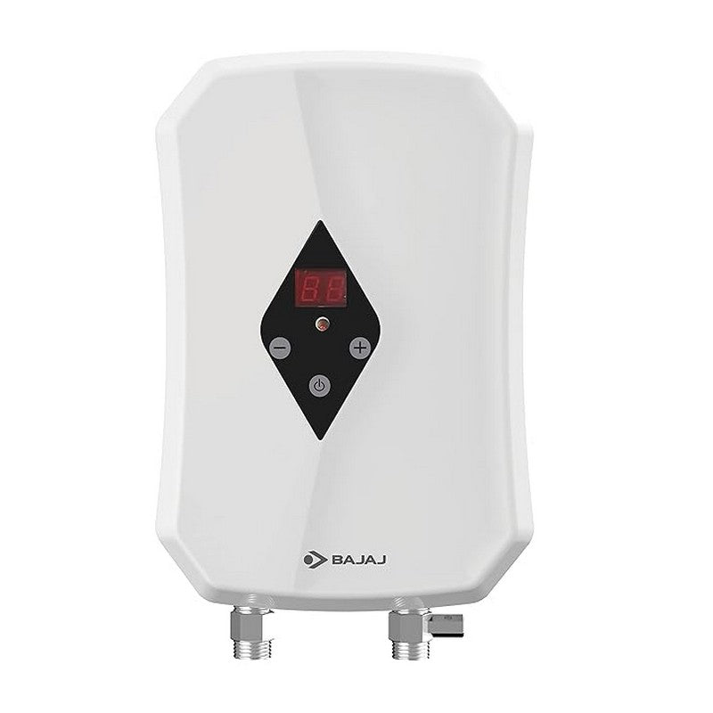 Bajaj Flashy 3kW Tankless Instant Water Heater, White