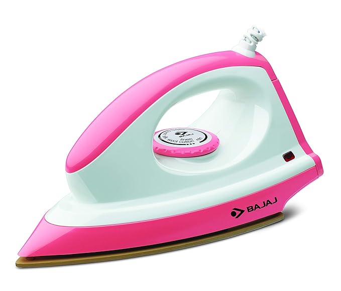 Bajaj ABS Majesty Canvas 1000-Watt Dry Iron | Teflon Coating