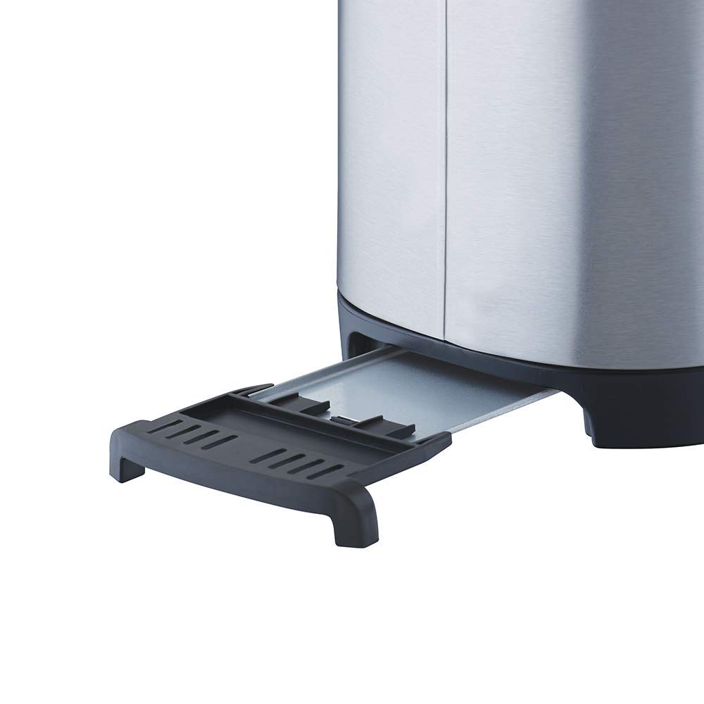 Bajaj Avengers 650W Pop-Up Toaster with Plate (Silver)