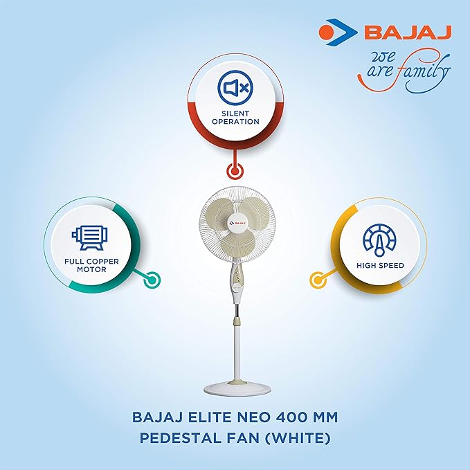 Bajaj Elite Neo 400 mm Pedestal Fan