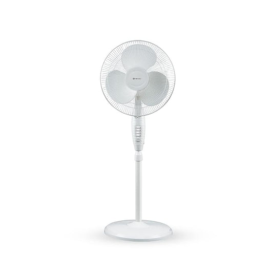 Bajaj Esteem 400 MM Oscillating Pedestal Fan For Home | Stand Fan With Tilt Mechanism | Voltage Protection | 100% Copper Motor | High Air Delivery | 3-Speed Control |【White】