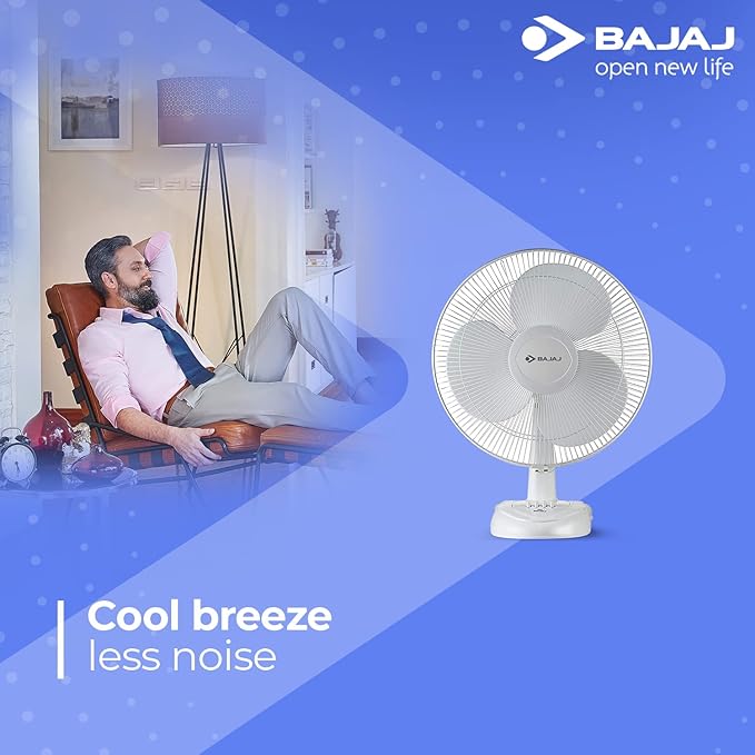 Bajaj Esteem 400 MM Table Fan | Table Fan For Kitchen & Home