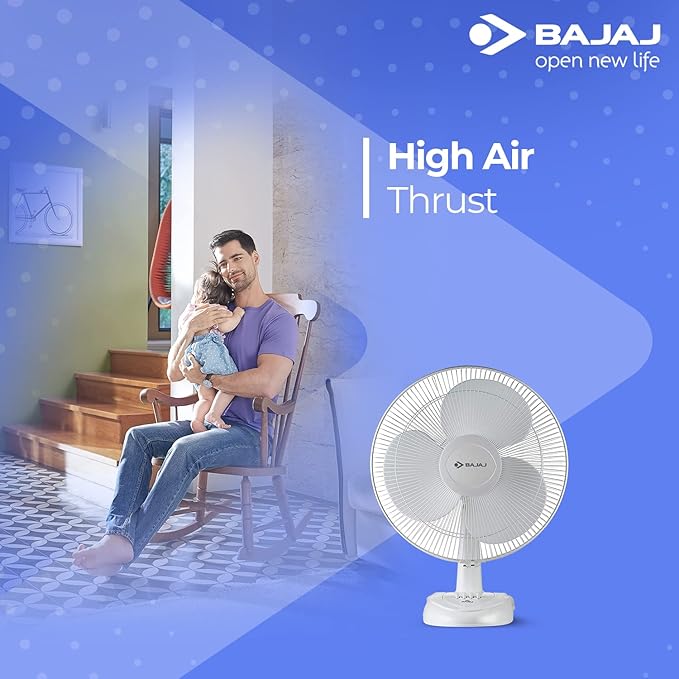Bajaj Esteem 400 MM Table Fan | Table Fan For Kitchen & Home