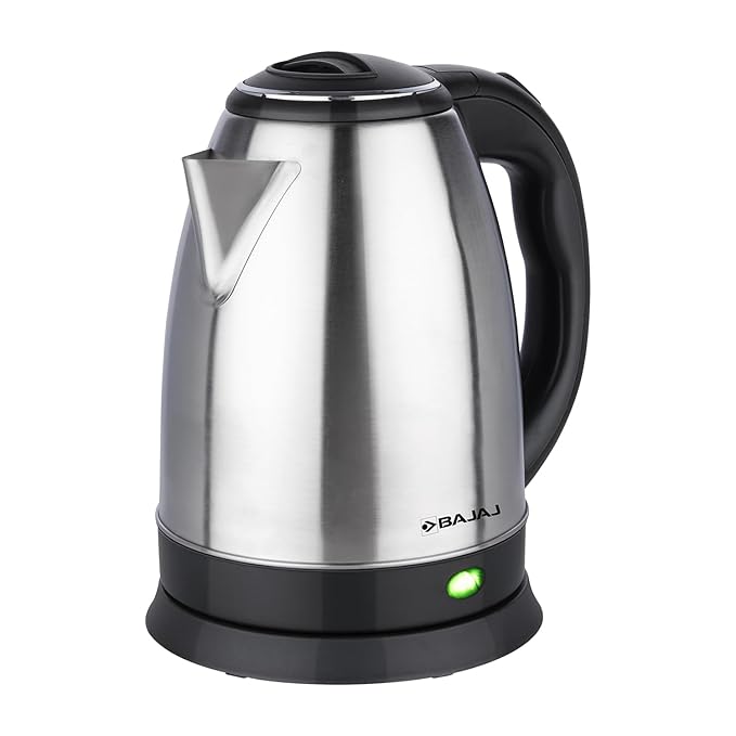 Bajaj KTX 1.8L DLX Electric Kettle | 1350 Watts Kettle with Stainless Steel Body | Cordless Operation | Auto Shut-off Mechanism
