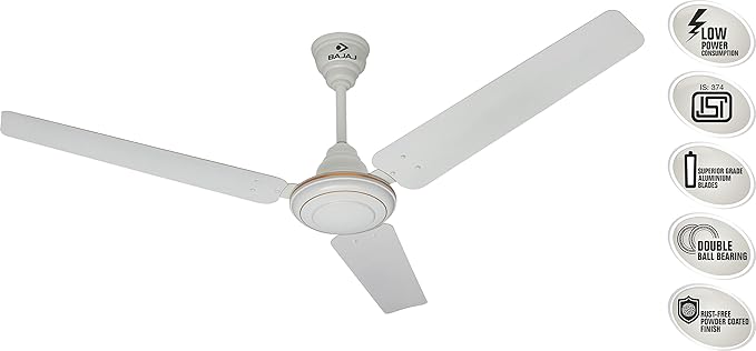 Bajaj Kassels Star 1200mm Ceiling Fan (White)