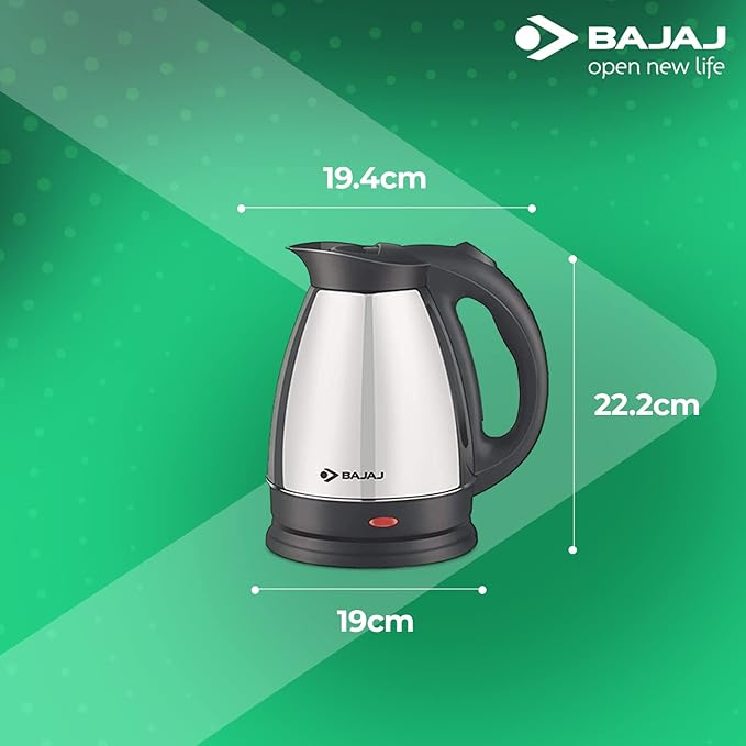 Bajaj Majesty KTX 15 1.7L Kettle | 1500 Watts With Stainless Steel Body