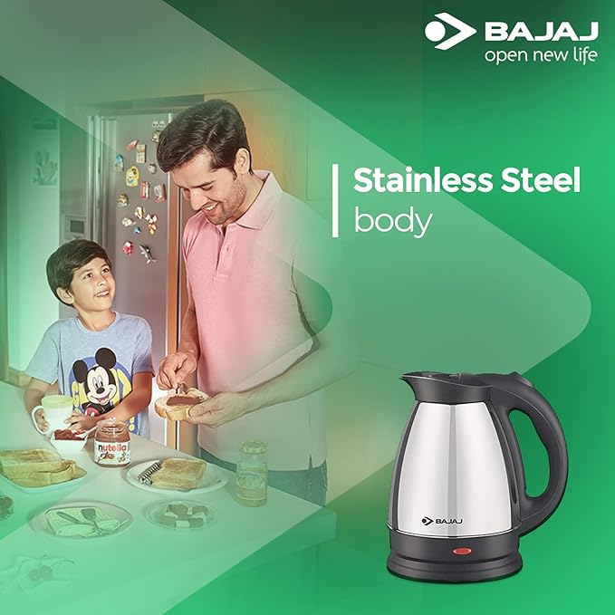 Bajaj Majesty KTX 15 1.7L Kettle | 1500 Watts With Stainless Steel Body