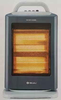 Bajaj Majesty RH3H Halogen Heater - Grey, Heat Settings (400 Watt, 800 Watt, 1200 Watt)
