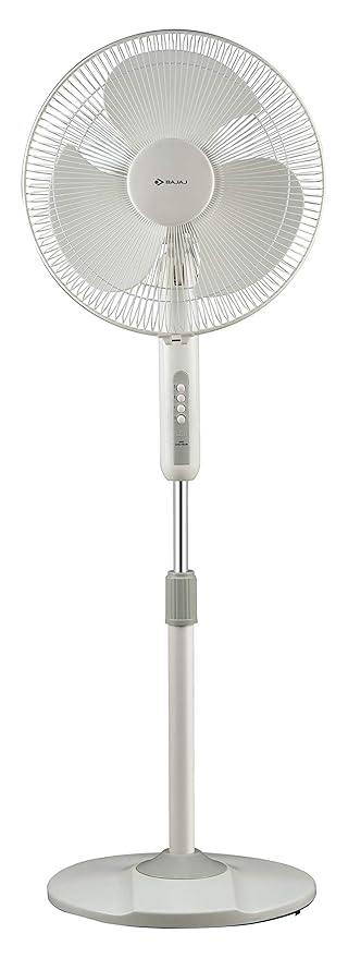 Bajaj Neo-Spectrum 400 MM Pedestal Fan for Home | High Air Delivery | High Speed | Full Copper Motor | 【Grey】